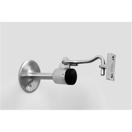 Heat Wave 1477-626 Brushed Chrome Wall Door Stop with Hook HE2565927